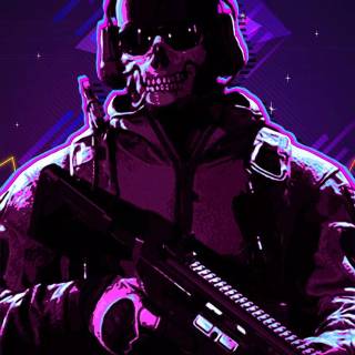Ghost Call of Duty 4k iPhone wallpaper