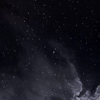 Galaxy and clouds wallpaper