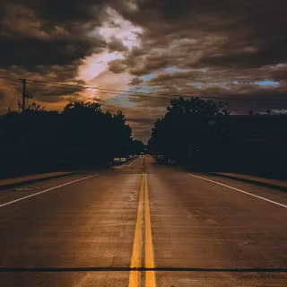 Dark highway wallpaper