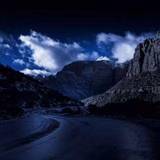 4k dark road wallpaper