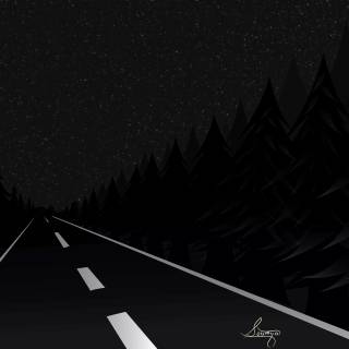 4k dark road wallpaper