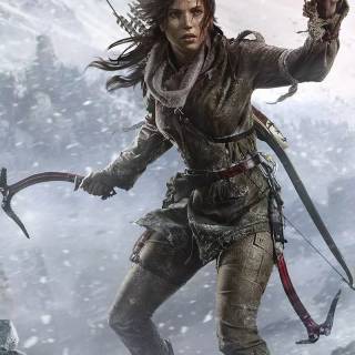 Lara Croft phone wallpaper