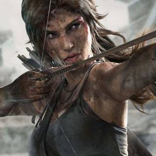 Lara Croft phone wallpaper