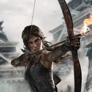 Lara Croft phone wallpaper