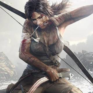 Lara Croft phone wallpaper