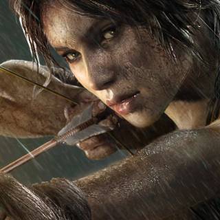 Lara Croft phone wallpaper