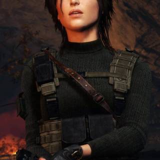 Lara Croft phone wallpaper