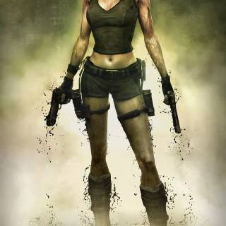 Lara Croft phone wallpaper
