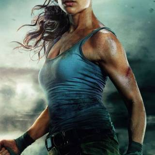 Lara Croft phone wallpaper