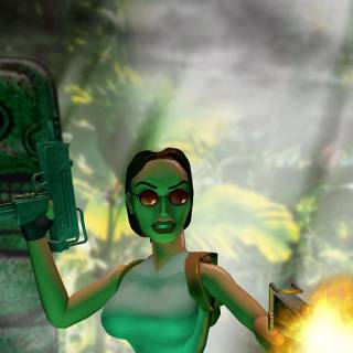 Lara Croft phone wallpaper