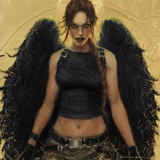 Lara Croft phone wallpaper