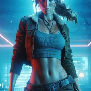 Lara Croft phone wallpaper