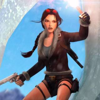 Lara Croft phone wallpaper