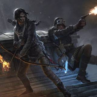 Lara Croft phone wallpaper