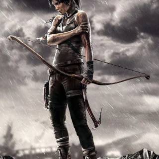 Lara Croft phone wallpaper