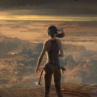 Lara Croft phone wallpaper