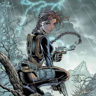 Lara Croft phone wallpaper