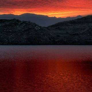 Calming landscape phone wallpaper