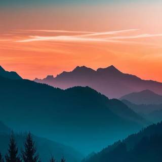 Calming landscape phone wallpaper