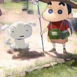 Crayon Shin-chan phone wallpaper