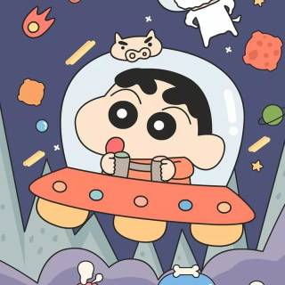 Crayon Shin-chan phone wallpaper