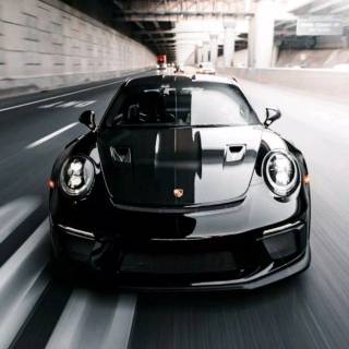 Porsche black iPhone wallpaper