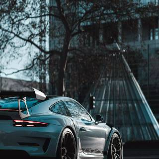 Porsche black iPhone wallpaper