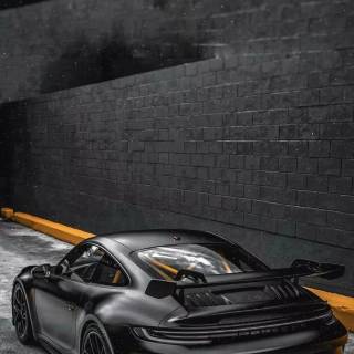Porsche black iPhone wallpaper