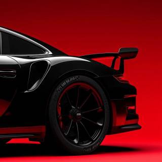 Porsche black iPhone wallpaper