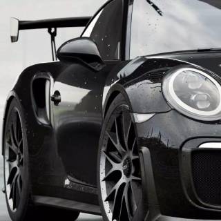 Porsche black iPhone wallpaper