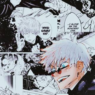 Gojo manga iPhone wallpaper