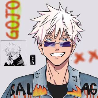 Gojo manga iPhone wallpaper