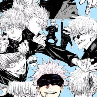 Gojo manga iPhone wallpaper