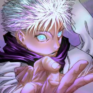 Gojo manga iPhone wallpaper