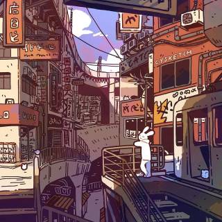 Aesthetic anime scenery phone wallpaper