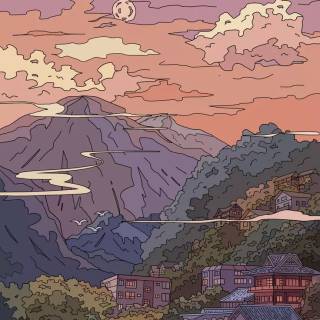 Aesthetic anime scenery phone wallpaper