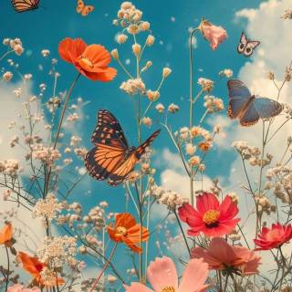 Butterflies phone wallpaper