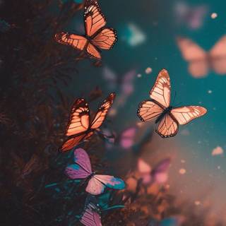 Butterflies phone wallpaper