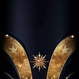 Black gold phone wallpaper