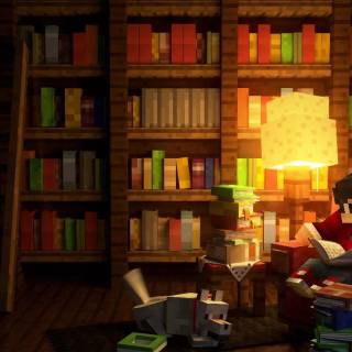 Minecraft cozy wallpaper