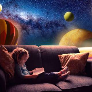 Reading 4k wallpaper