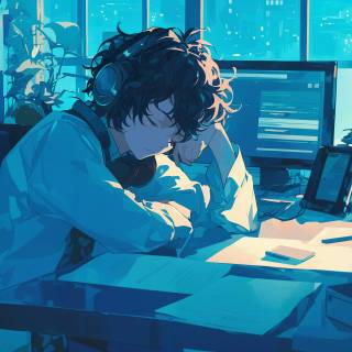 Study lofi 4k wallpaper