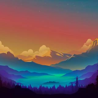 Orange desktop 4k wallpaper