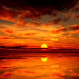 Orange desktop 4k wallpaper