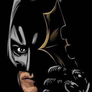 Batman amoled black phone wallpaper