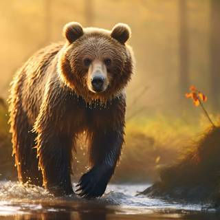 Brown bear 4k wallpaper