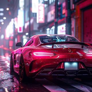 Red cars phone wallpaper