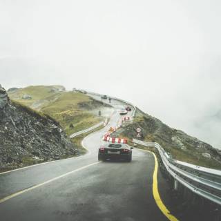 Rainy car 4k wallpaper