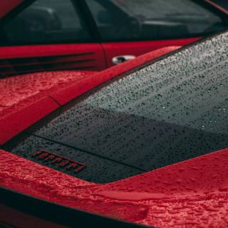 Rainy car 4k wallpaper