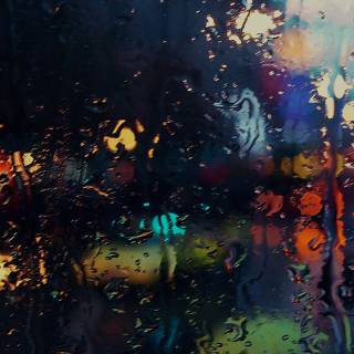 Rainy car 4k wallpaper
